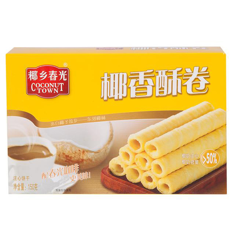 休闲海南春光椰香酥卷春光