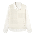 YBAI/亦白 26春季新款宽松百搭显瘦休闲针织衫假二件时尚天丝毛衣