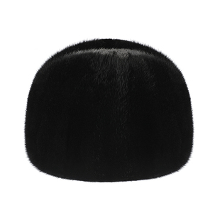 貂皮帽子男中老年秋冬季保暖水貂皮草老头帽整貂貂毛拼貂真皮棉帽