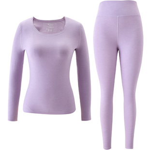 商场同款MYBODY2025冬季新款红色保暖内衣女秋衣秋裤磨毛保暖套装