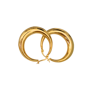 4款选 不掉色无重感博主加粗小号中大号低敏耳圈环Hoops男女欧美