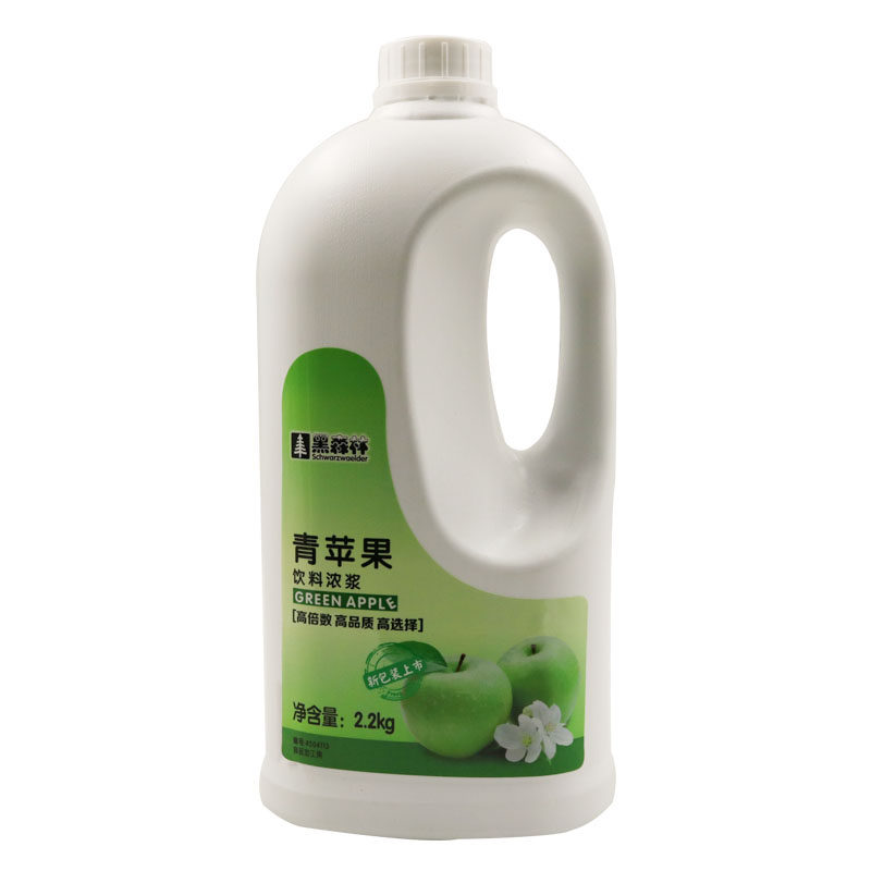 鲜活青苹果汁黑森林10倍浓缩果汁茶冲饮原料商用奶茶店专用配料
