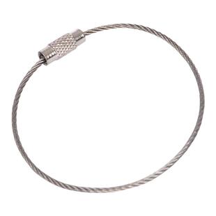 钢丝钥匙扣钢丝绳钥匙环不锈钢钢丝圈分类钥匙圈环防丢小圈钥匙链