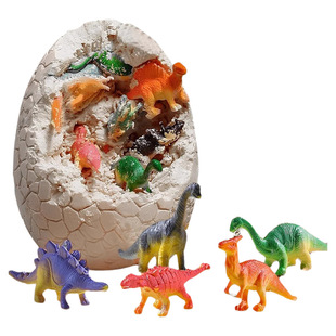 恐龙蛋儿童考古挖掘玩具夜光化石男孩女孩益智手工diy挖宝藏盲盒