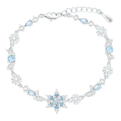 VIVIWELL碎星雪花冬日手链