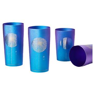 日本HORIE情侣钛杯礼物焰火纯钛轻奢双层真空水杯隔热保冷钛杯子