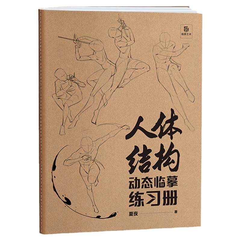 素描人体结构临摹练习画册 艺用动态解剖 素描速写基础入门 人体结构教学结构造型手绘技法美术培训