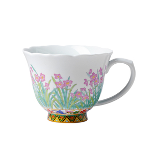 梵汝春枝水仙咖啡对杯礼盒套装小清新陶瓷拉花马克杯杯垫生日送礼