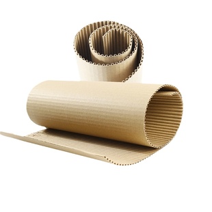 瓦楞纸家具包装纸皮卷手工加厚硬牛皮纸双层波浪宠物垫材打包纸板