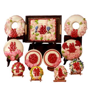 结婚喜庆花馍馍胶东花饽饽佳偶天成喜事花样馒头订婚出嫁仪式感