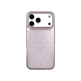 轻派ins清透磨砂小波点卡通编织小动物适用苹果18promax手机壳iphone17pro新款16女款15手提挂绳14全包13硬壳