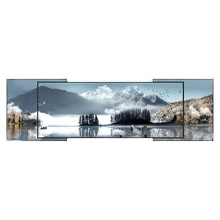 叠加装饰画客厅轻奢大气风景晶瓷镶钻三联现代简约沙发背景墙挂画