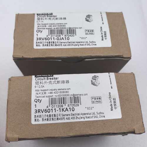 询价塑料外壳式断路器3RV6011-1KA10（9-1