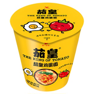 统一茄皇新疆番茄方便面泡面整箱鸡蛋面牛肉面12杯装桶装方便速食