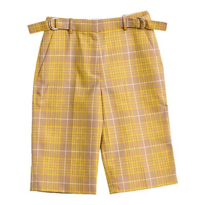 3.1 Phillip Lim 女士格纹西装短裤高腰显瘦阔腿热裤银泰 301596