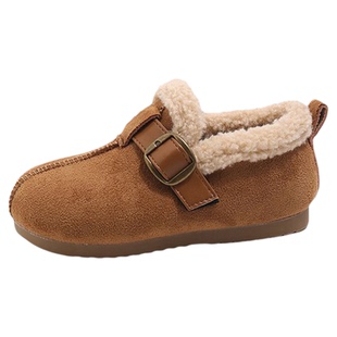 女童冬季棉鞋加绒加厚儿童保暖二棉鞋子小女孩宝宝冬天勃肯鞋软底