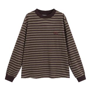 Bobbybecky复古条纹撞色石墨烯保暖复古条纹卫衣