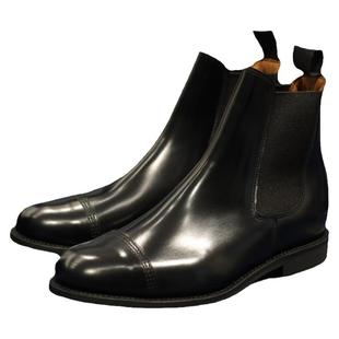 英国制造Sanders日版150周年小牛皮固特异切尔西皮靴皮鞋1140B