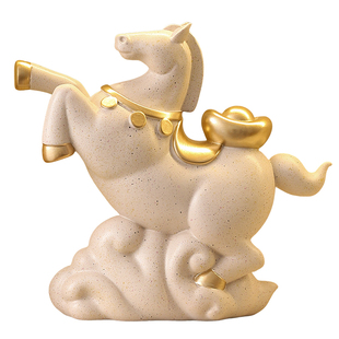 马上有钱摆件家居客厅电视柜酒柜轻奢高档装饰品乔迁新居开业礼物