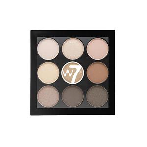 W7眼影高光腮红修容一体盘哑光大地多色系九色眼影盘新手日常淡妆