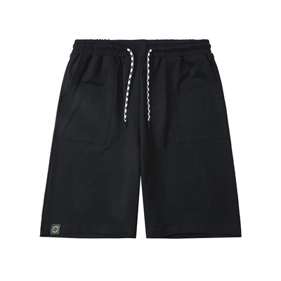 韦恩泽维尔大码休闲五分卫裤男宽松加肥加大柔软垂感直筒短裤8829