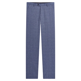 ZIOZIA春季微弹格子面料男士商务正装直筒西裤ZSP11107H