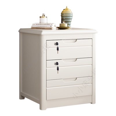 三抽床头柜实木斗柜卧室家用整装