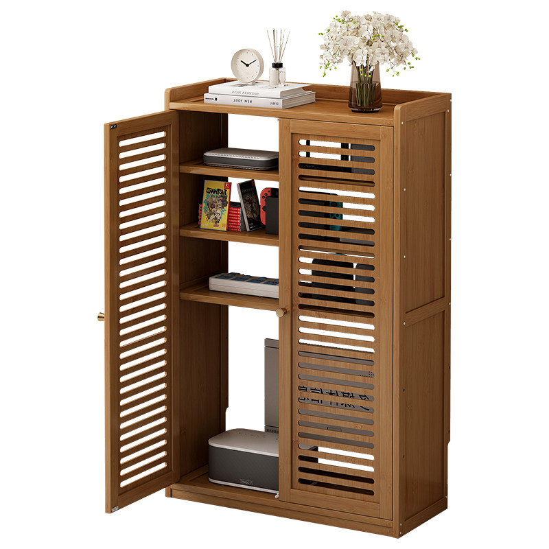 无线路由器收纳盒落地免打孔机顶盒架子WiFi置物架光猫装饰遮挡箱