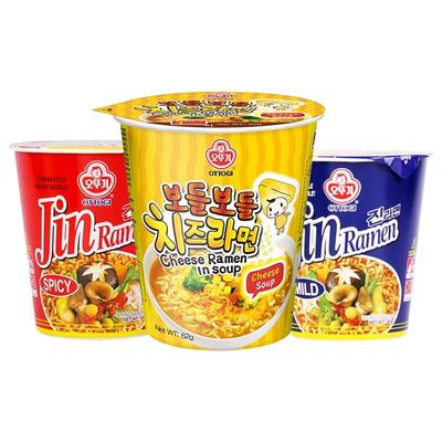 韩国进口不倒翁金拉面杯面芝士面
