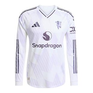 酷锐足球阿迪达斯25/26赛季曼联客场球员版足球长袖球衣JP3023