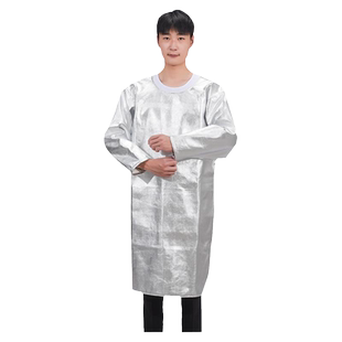 铝箔隔热服耐高温反穿衣罩衣围裙防火花冶金1000度阻燃大褂防护服