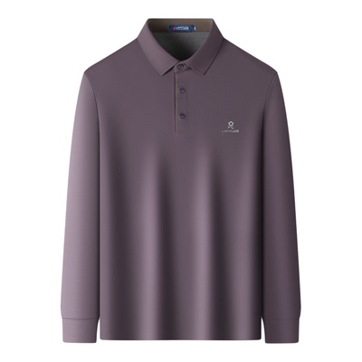 梦特娇男士秋冬季加绒长袖t恤