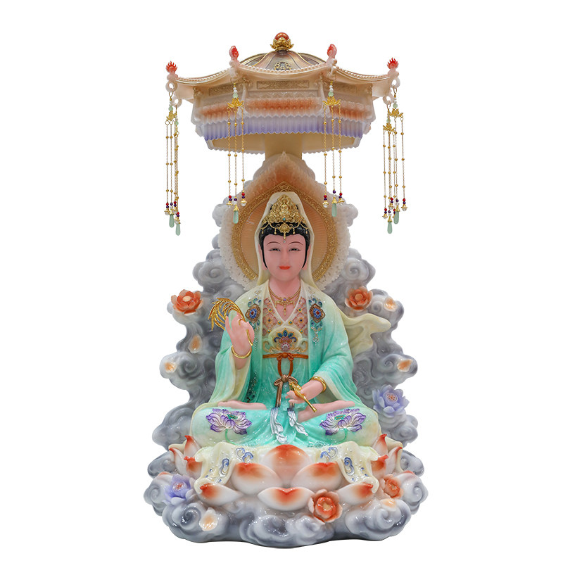 新款南海坐莲观音佛像家用供奉