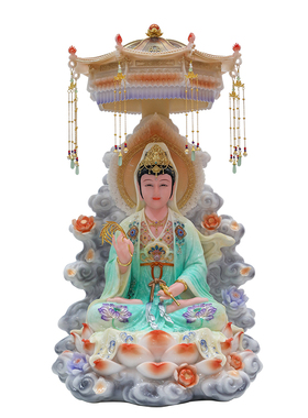 新款南海坐莲观音佛像家用供奉