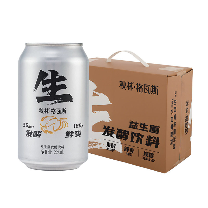 秋林格瓦斯 生格瓦斯330ml *12哈尔滨特产饮料