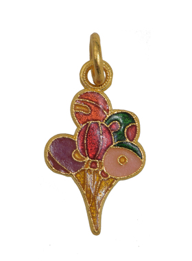 足金珐琅烧蓝冰激凌甜筒