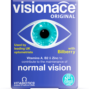 6盒* vitabiotics蓝莓越橘叶黄素维生素护眼片保健品正品成人