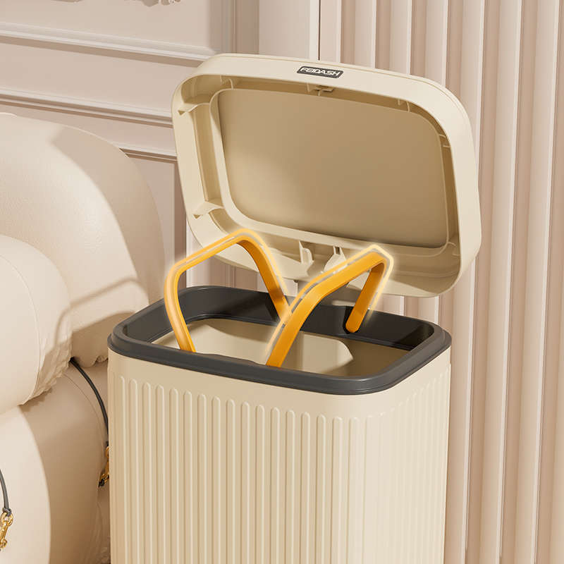 垃圾桶家用2025新款厨房脚踩带盖厕所卫生间脚踏式纸篓客厅大容量