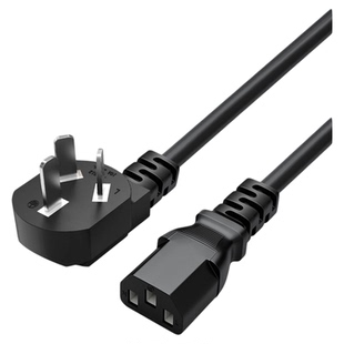 10a250v电源线纯铜三孔品字尾3芯线1.5/1.8/3米电脑电饭煲电源线