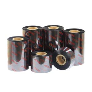 RICOH理光B110A混合基碳带热转印铜版纸打印条码机色带半蜡半树脂墨带 90mm*70m