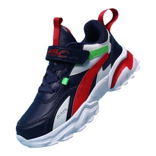 ABC童鞋男童2025春秋新款皮面防水鞋儿童中大童春季软底运动鞋