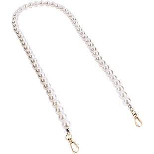 可替换包包珍珠链条配件斜跨肩带高档定制单肩包带手提珍珠包链