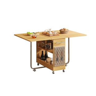 可移动伸缩折叠餐桌家用小户型饭桌多功能长方形桌子可定制吧台桌