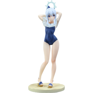 二次元美少女泳装月雪宫子手办 可爱风周边 盒装场景模型摆件