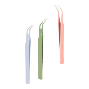 居家家假睫毛镊子金羽夹高精密圆头嫁接种睫毛工具初学美睫小镊子