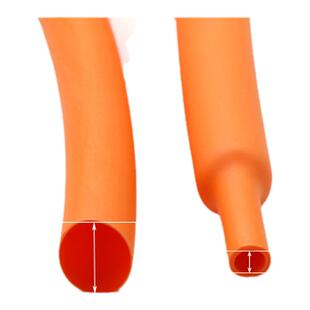 橙色热缩管Φ1mm-50mm 两倍收缩率 收缩快 绝缘环保热缩套管包邮