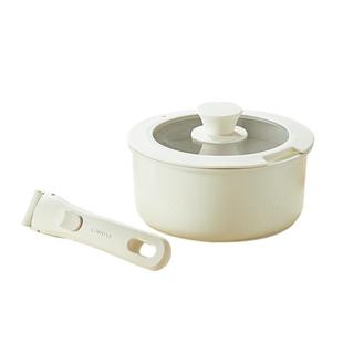 卡罗特奶锅辅食锅宝宝婴儿煎蒸煮多功能一体小锅手柄可拆卸不粘锅