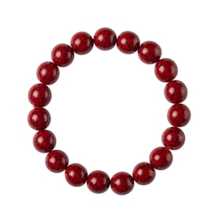 福利！原矿朱砂手链红砂圆珠手串转运马年本命年手饰女复古风手腕