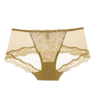 夏娃之秀高腰内裤女2026新款纯棉底裆蕾丝性感提臀裤收腹提臀裤