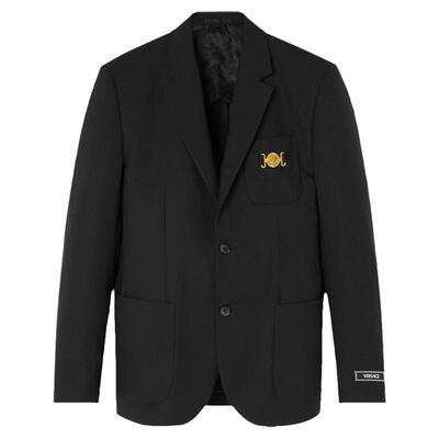 【24期免息】VERSACE/范思哲 男士Medusa Biggie单排扣西装外套